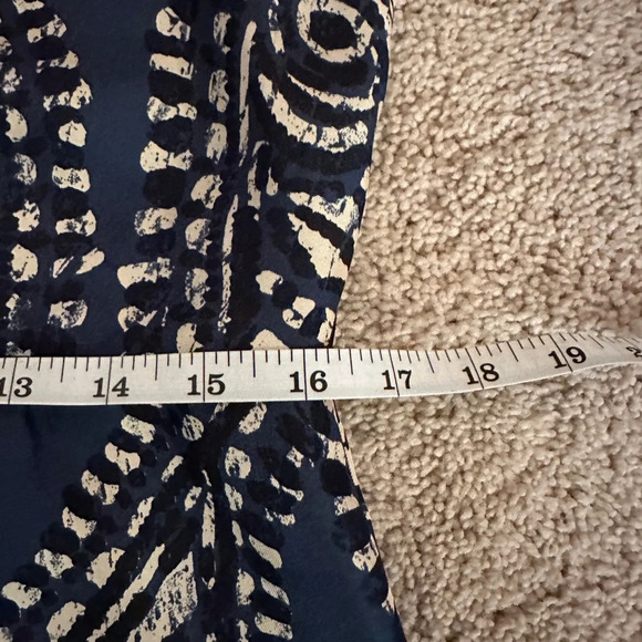 Michael Kors Silk Blue Paisley Dress 8P - Picture 7 of 8